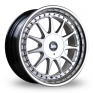 18 Inch Bola TX304 Silver Alloy Wheels