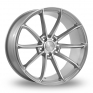 19 Inch VEEMANN V-FS18 Silver Polished Alloy Wheels
