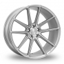 9x21 (Front) & 10.5x21 (Rear) VEEMANN V-FS4 Silver Polished Face Alloy Wheels