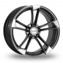 20 Inch VEEMANN V-M1 Grey Polished Alloy Wheels