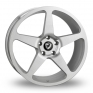 20 Inch Cades Vulcan Brushed Silver Alloy Wheels