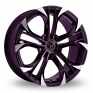 18 Inch Wolfrace Assassin GT Blackberry Purple Alloy Wheels