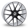 19 Inch Zito 935 White Black Alloy Wheels