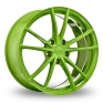 19 Inch OZ Racing Forged Zeus Green Alloy Wheels