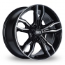18 Inch Fondmetal Alke Black Polished Alloy Wheels