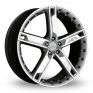 22 Inch Antera 503 Silver Polished Alloy Wheels