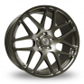 20 Inch BK Racing 170 Hyper Black Alloy Wheels