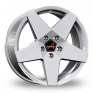 18 Inch Borbet A Neu Silver Alloy Wheels