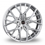 21 Inch Borbet By Silver Alloy Wheels