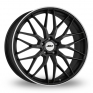 8x20 (Front) & 9x20 (Rear) AEZ Crest Gun Metal Polished Alloy Wheels