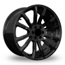 20 Inch Hawke Denali Matt Black Alloy Wheels