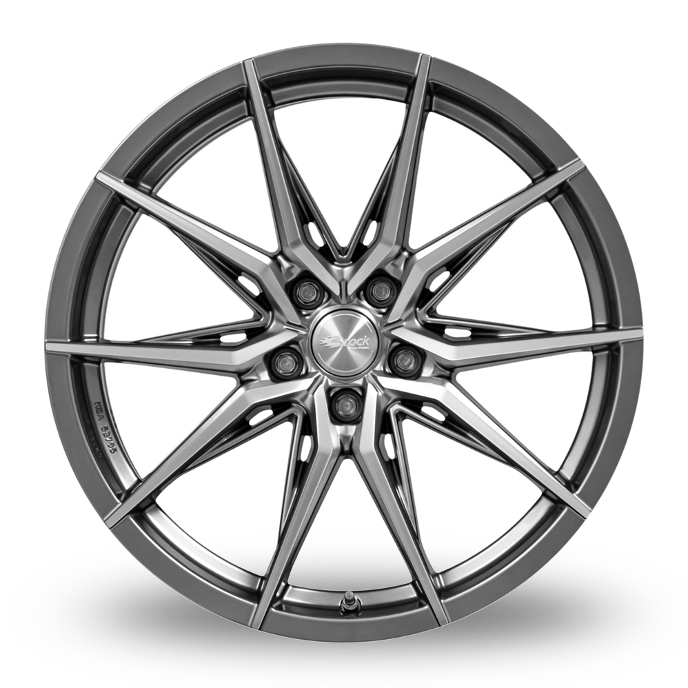 18 Inch Brock B42 Grey Polished Alloy Wheels