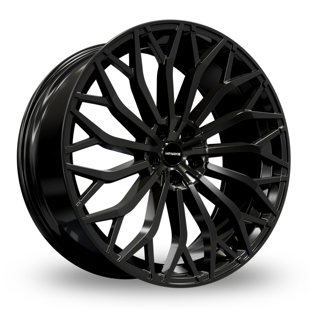 23 Inch Hawke Zenith Jet Black Alloy Wheels