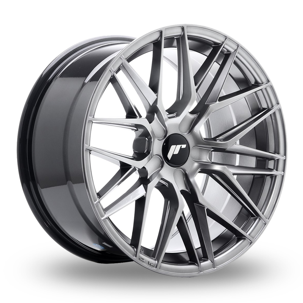 18 Inch Japan Racing JR28 () (Custom Fitment) Hyper Black Alloy Wheels