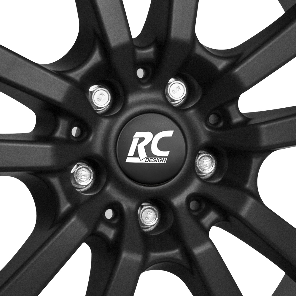 18 Inch RC Design RC25 Matt Black Alloy Wheels