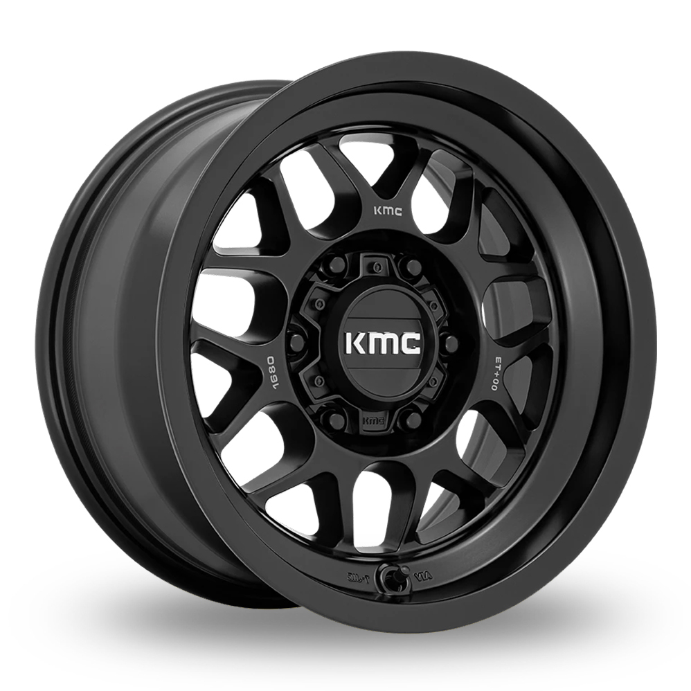 20 Inch KMC Terra (USA Warehouse) Satin Black Alloy Wheels