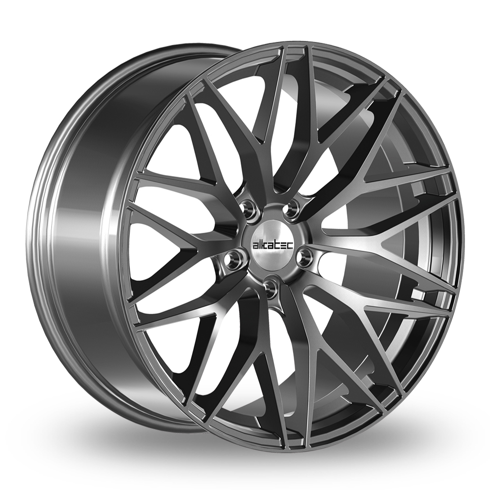 8.5x18 (Front) & 9.5x18 (Rear) Alkatec EVO-1 Satin Grey Alloy Wheels