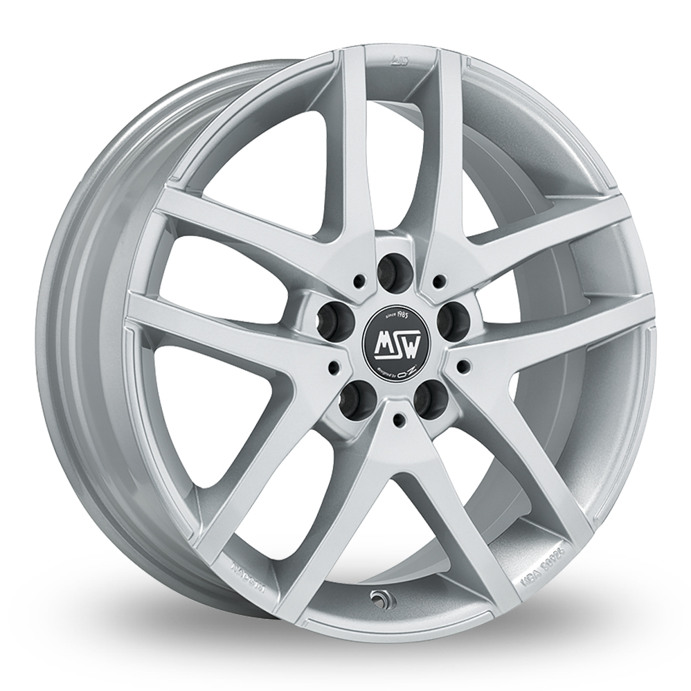 17 Inch MSW (by OZ) MSW 28 Silver Alloy Wheels