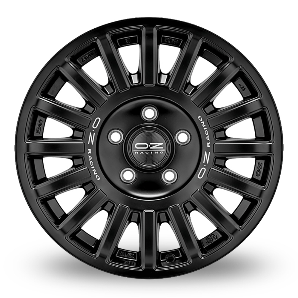 17 Inch OZ Racing Rally Raid Matt Black Alloy Wheels