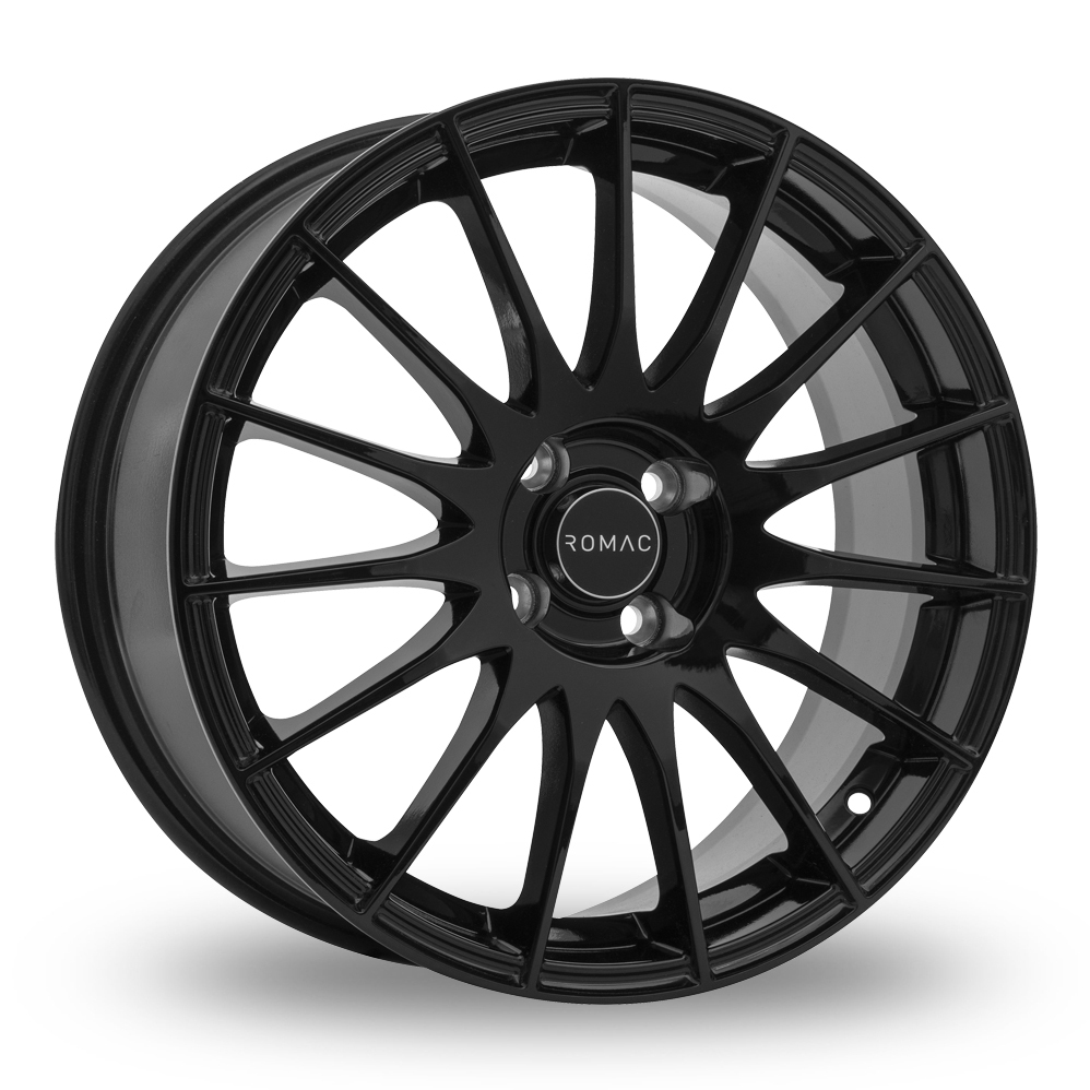 18 Inch Romac Pulse Gloss Black Alloy Wheels