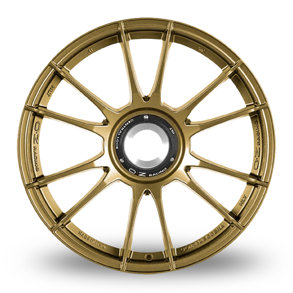 20 Inch OZ Racing Ultraleggera HLT CL Gold Alloy Wheels