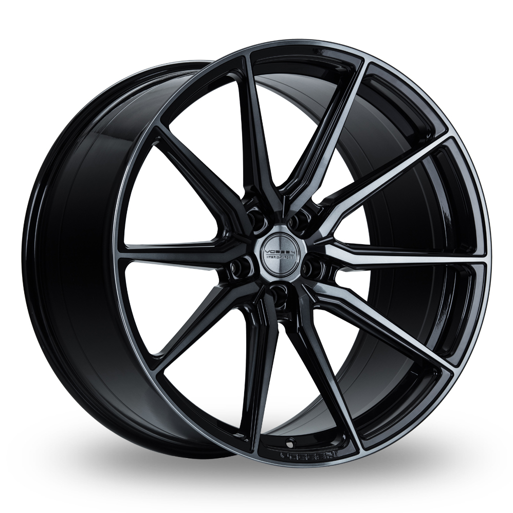 19 Inch Vossen HF-3  Tinted Black Gloss Alloy Wheels