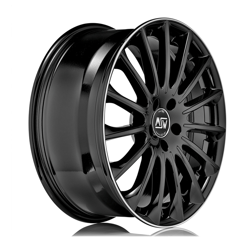 19 Inch MSW (by OZ) 30 Gloss Black Alloy Wheels