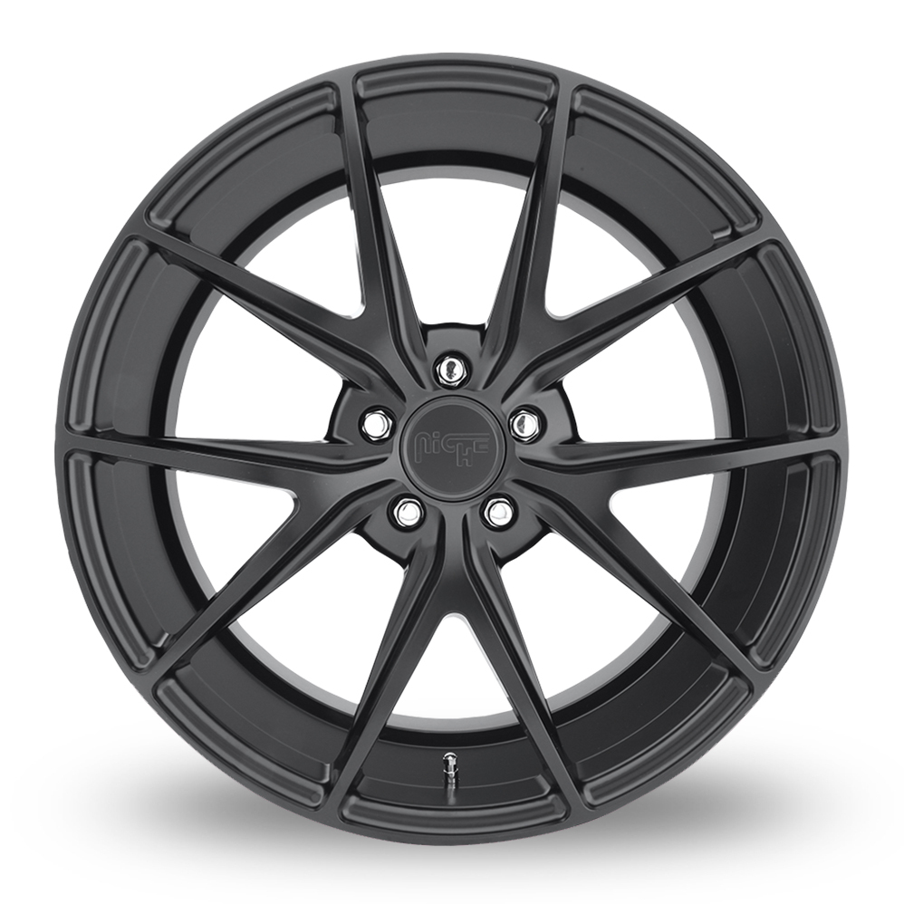 22 Inch Niche Misano Matt Black Alloy Wheels