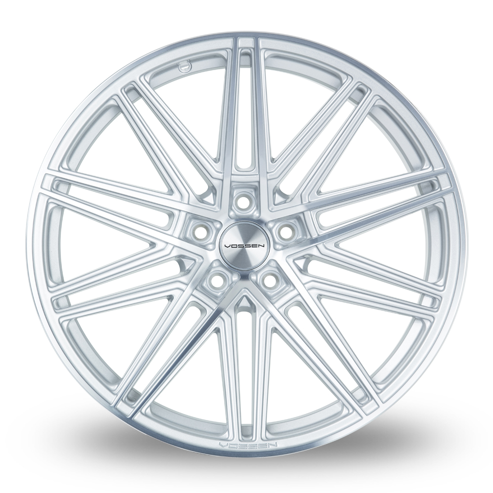 20 Inch Vossen CV10 Concave Silver Polished Alloy Wheels