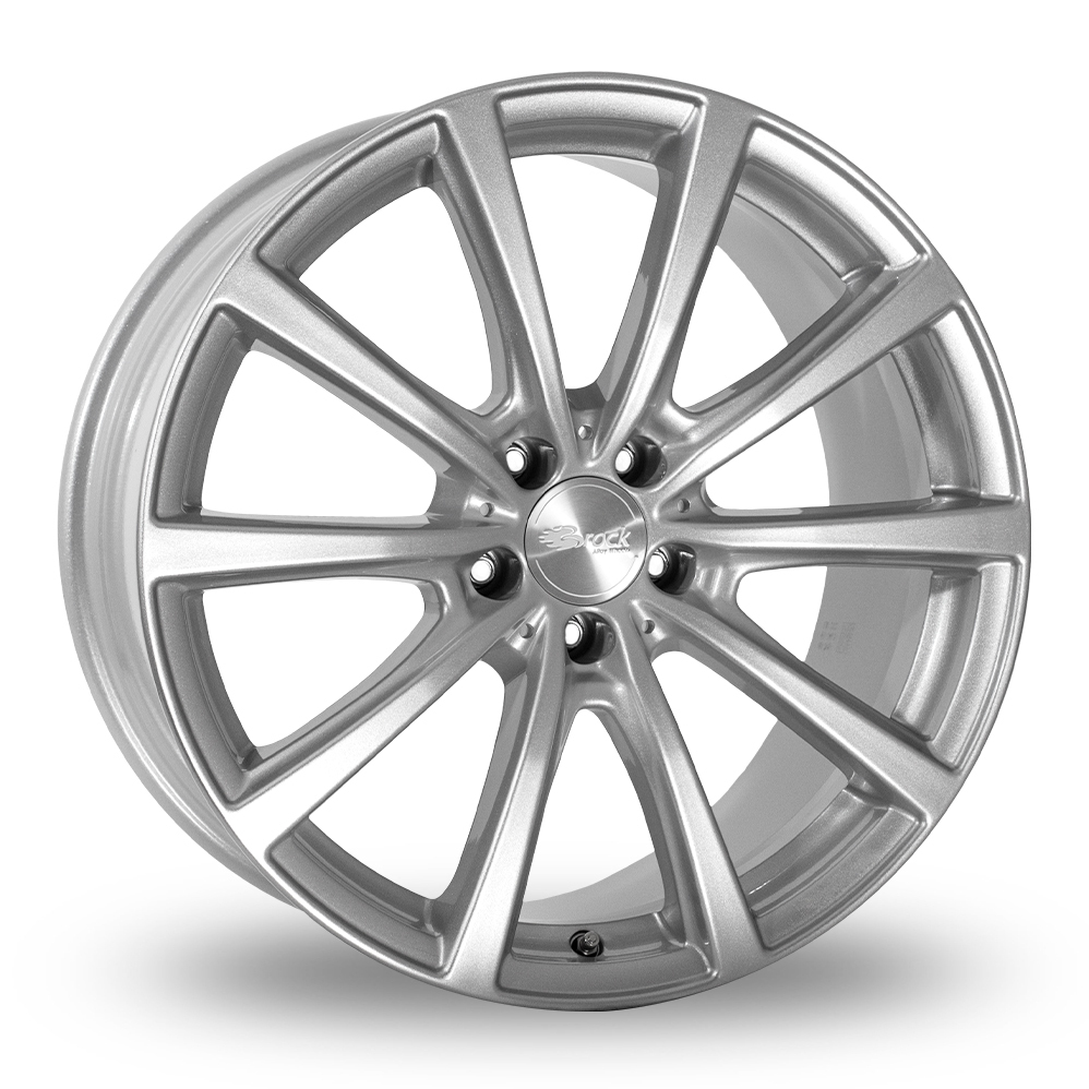 18 Inch Brock B32 Silver Alloy Wheels