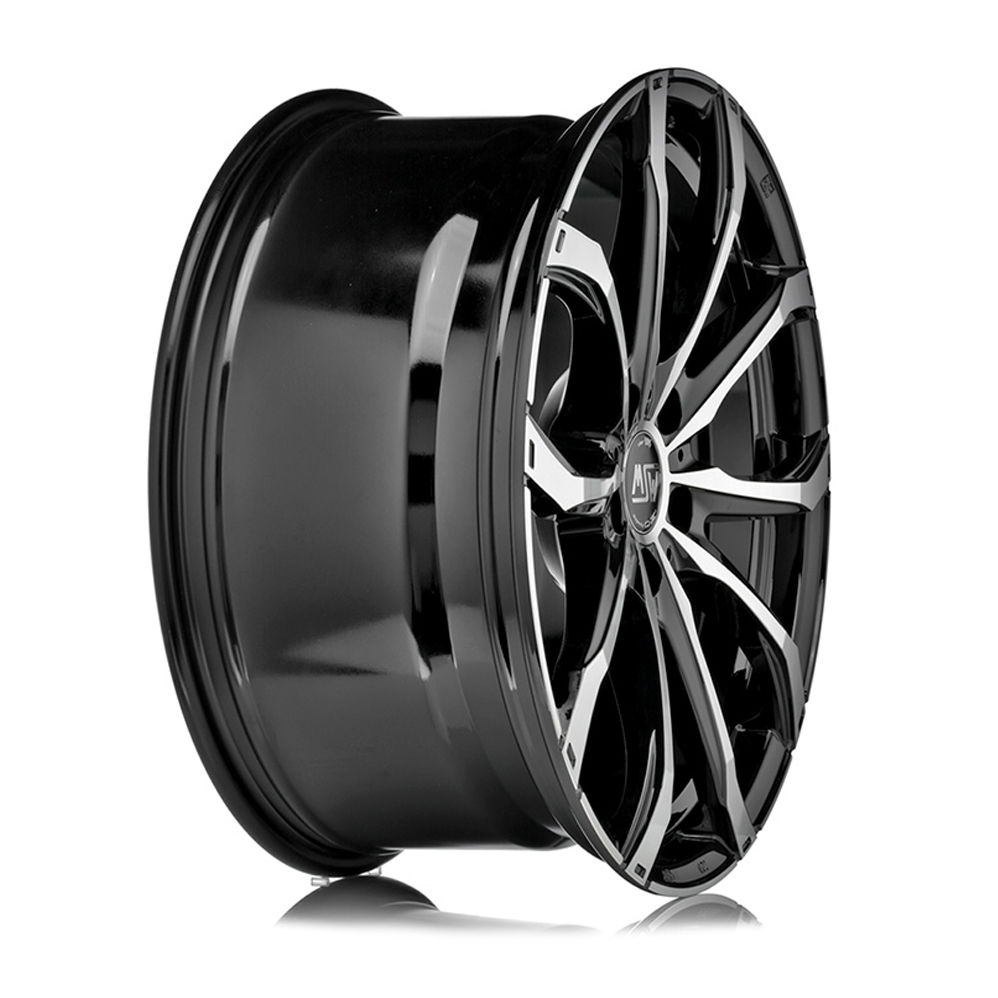 16 Inch MSW (by OZ) 48 Black Polished Alloy Wheels