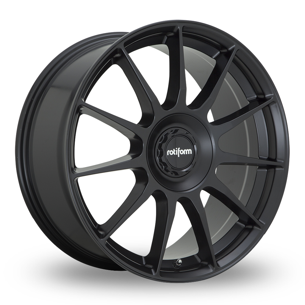 19 Inch Rotiform DTM Satin Black Alloy Wheels