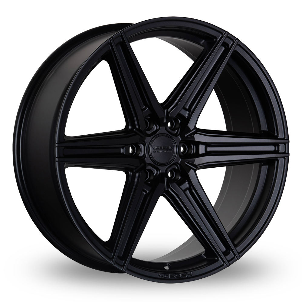 24 Inch Vossen HF6-2 Satin Black Alloy Wheels