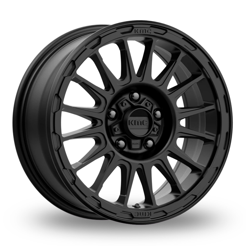 18 Inch KMC Impact (EU Warehouse) Satin Black Alloy Wheels