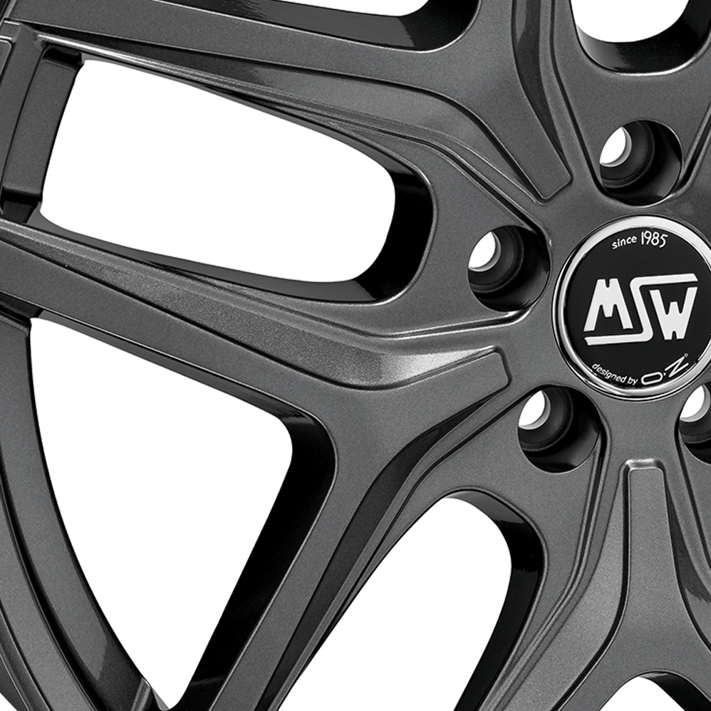 18 Inch MSW (by OZ) 40 Gloss Gunmetal Alloy Wheels