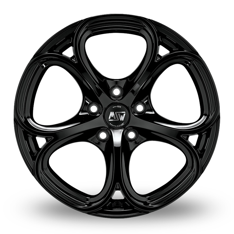 18 Inch MSW (by OZ) 82 Gloss Black Alloy Wheels