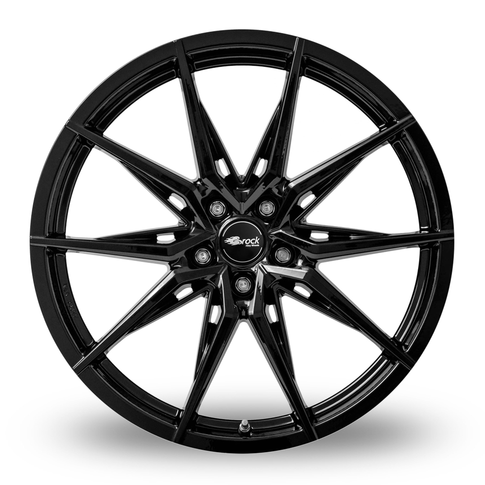 20 Inch Brock B42 Black Alloy Wheels