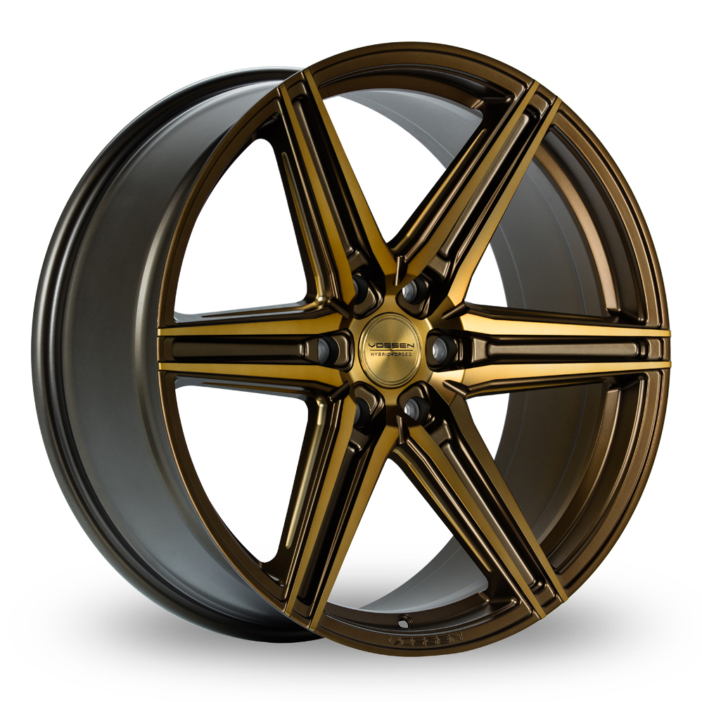 22 Inch Vossen HF6-2 Tinted Matt Bronze Alloy Wheels