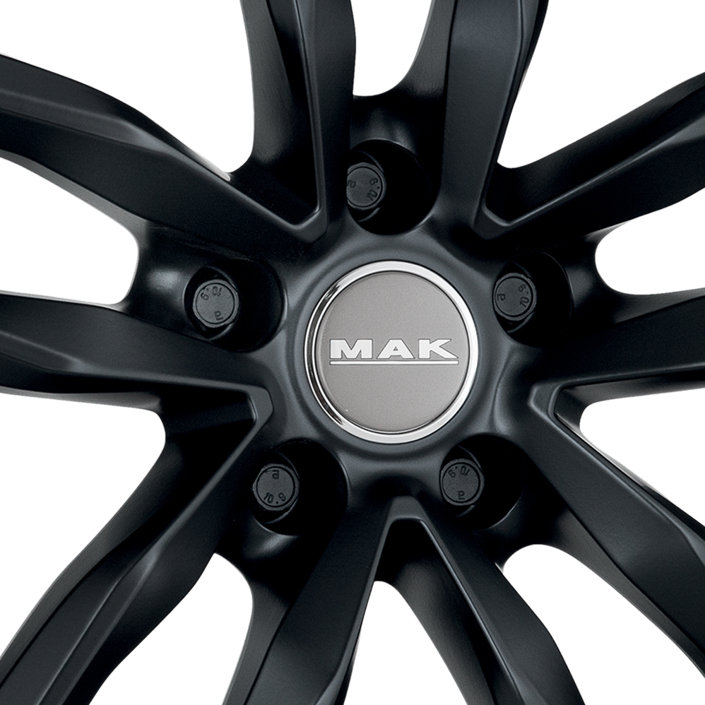 19 Inch MAK Sarthe Matt Black Alloy Wheels