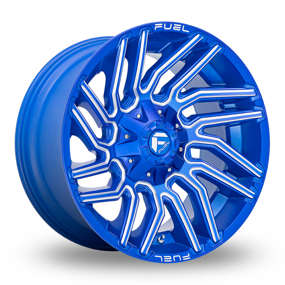 20 Inch Fuel Off-Road Typhoon (USA Warehouse) Anodized Blue Milled Alloy Wheels