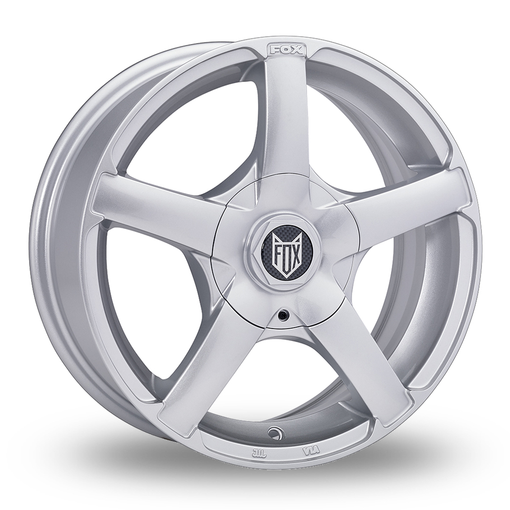 15 Inch Fox Racing VR1 Silver Alloy Wheels