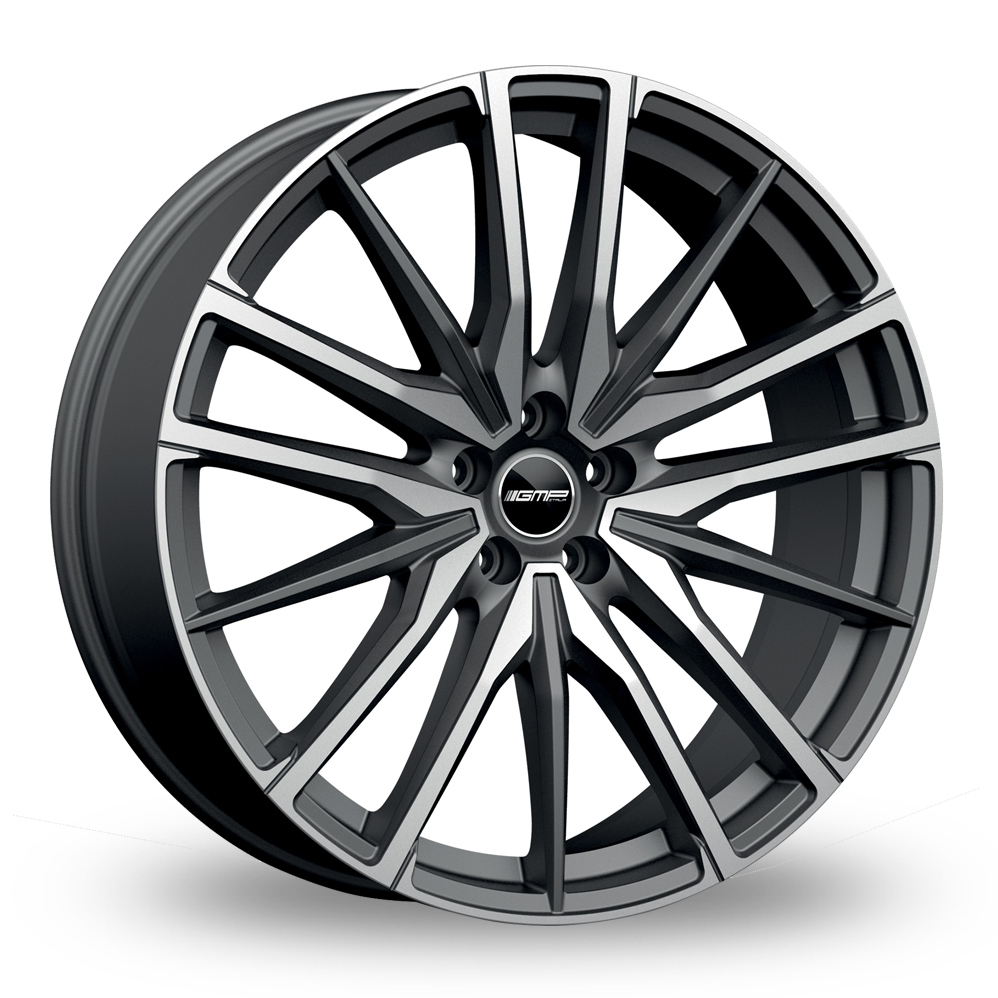 22 Inch GMP Italia Sparta Anthracite Polished Alloy Wheels