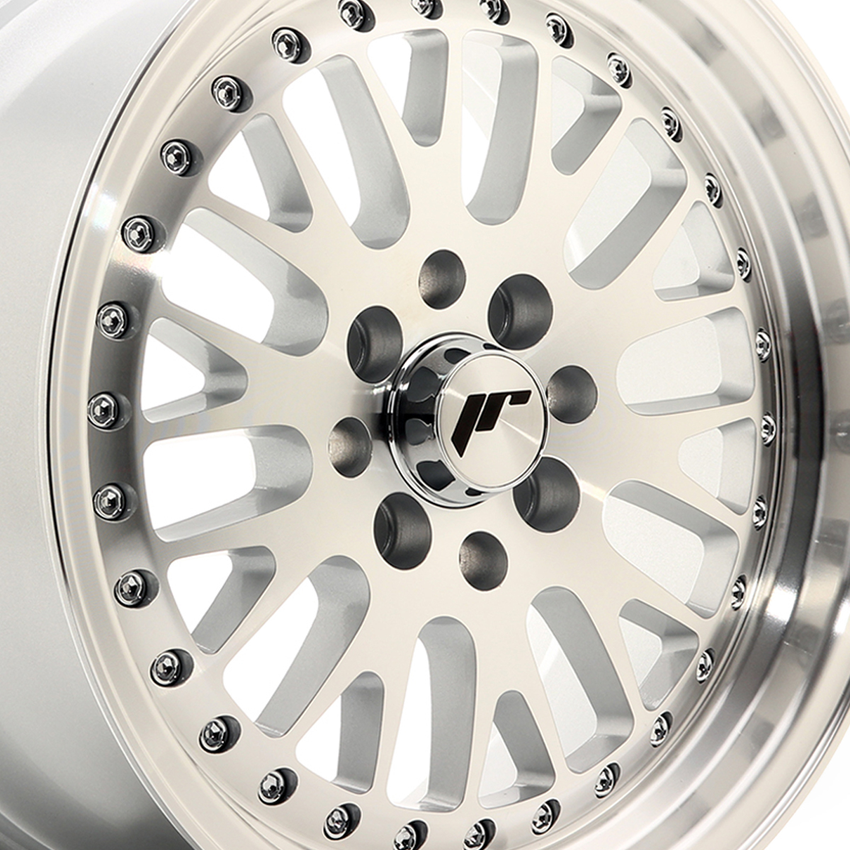 15 Inch Japan Racing JR10 (7x15) Silver Machined Face Alloy Wheels