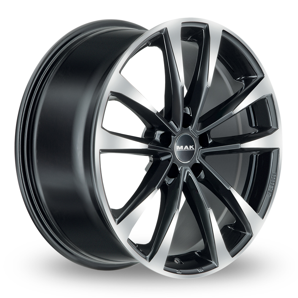 16 Inch MAK Main Black Mirror Alloy Wheels