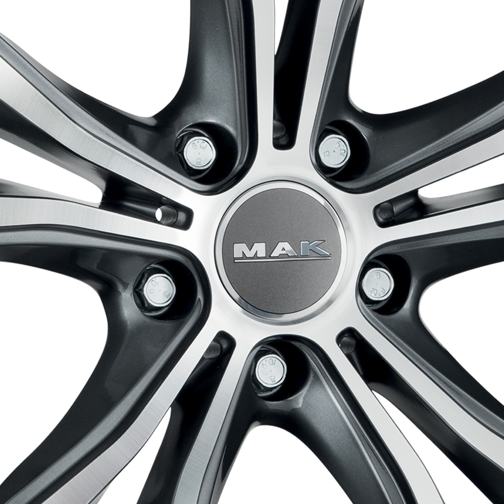 21 Inch MAK X-Mode Gun Metal Mirror Face Alloy Wheels