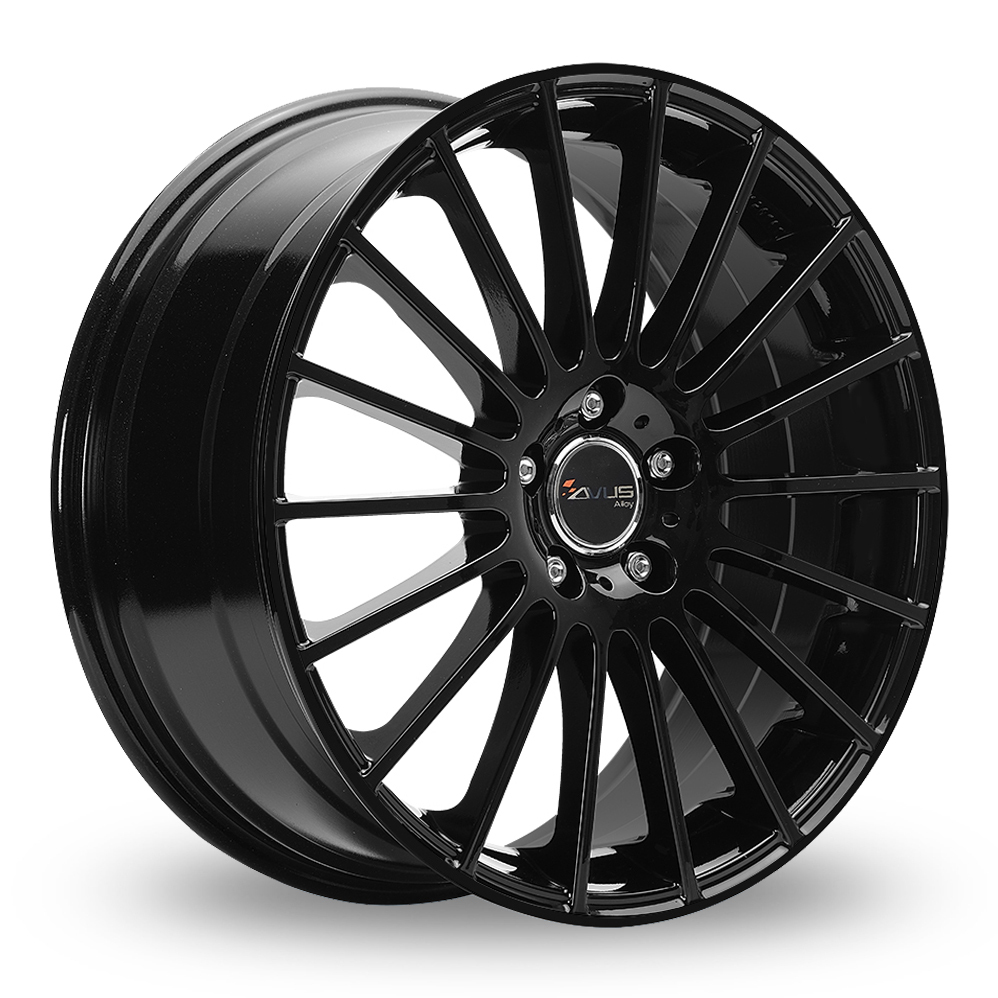 19 Inch Avus Racing AC-M03 Gloss Black Alloy Wheels