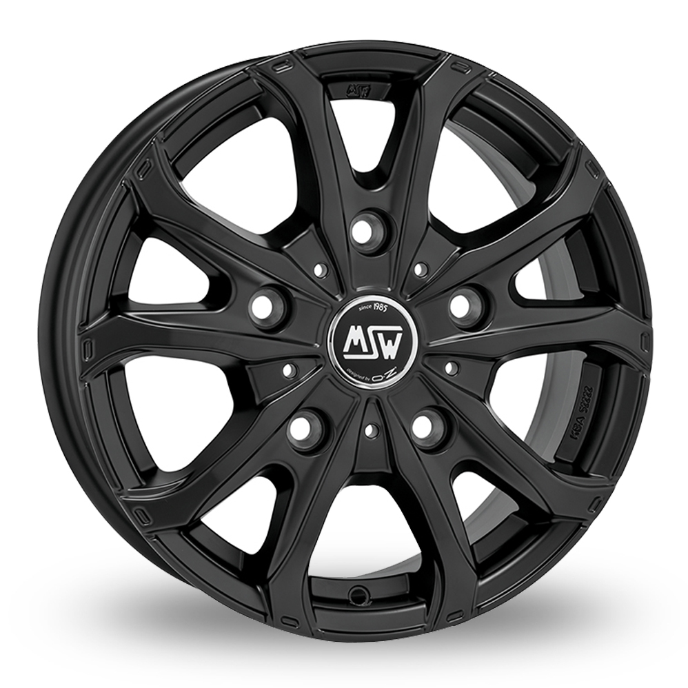 18 Inch MSW (by OZ) 48 Van Matt Black Alloy Wheels