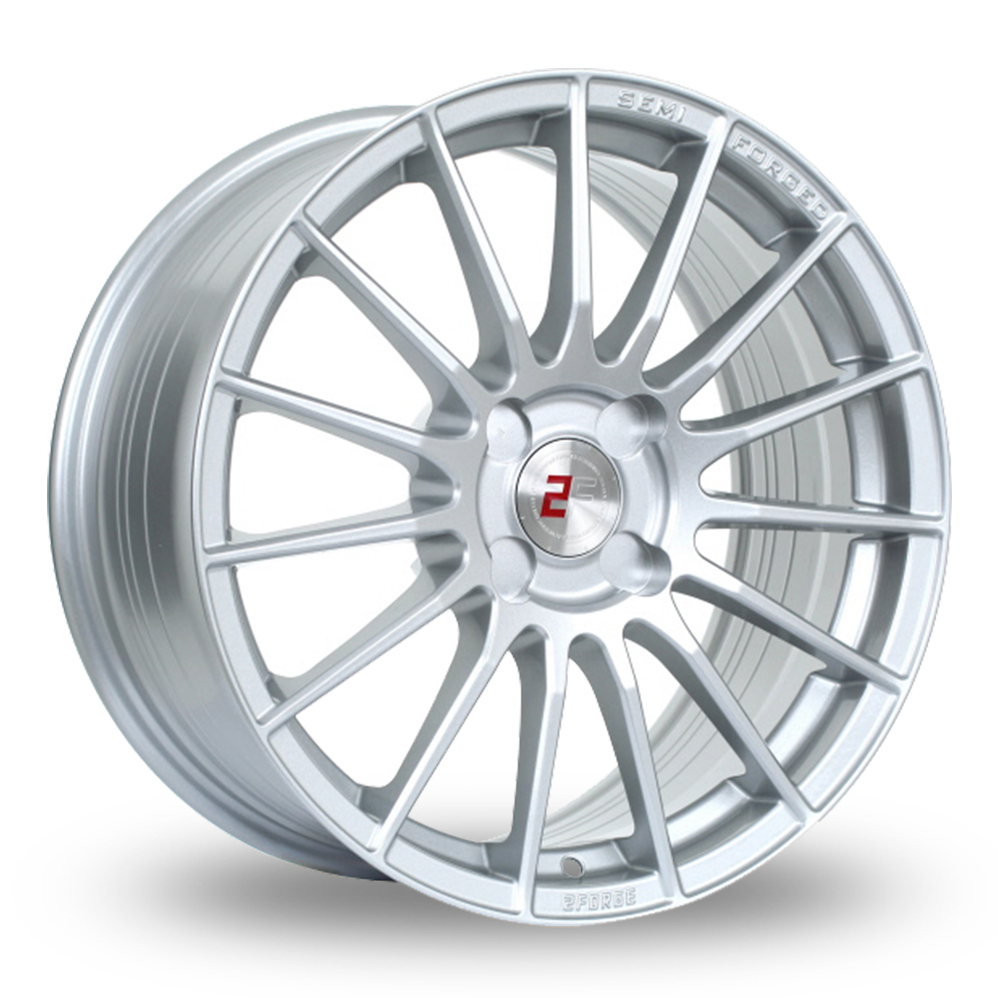 15 Inch 2FORGE ZF1 Silver Alloy Wheels