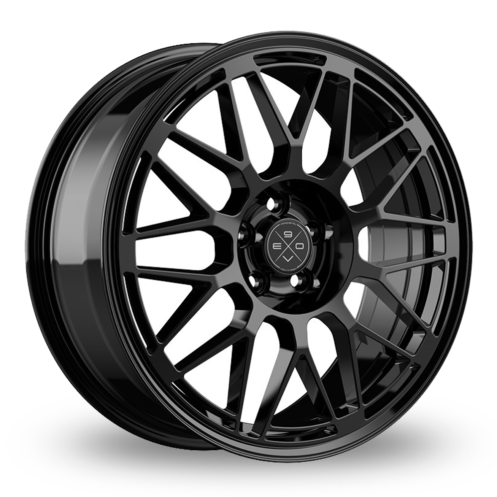 18 Inch Fondmetal 9EVO Gloss Black Alloy Wheels