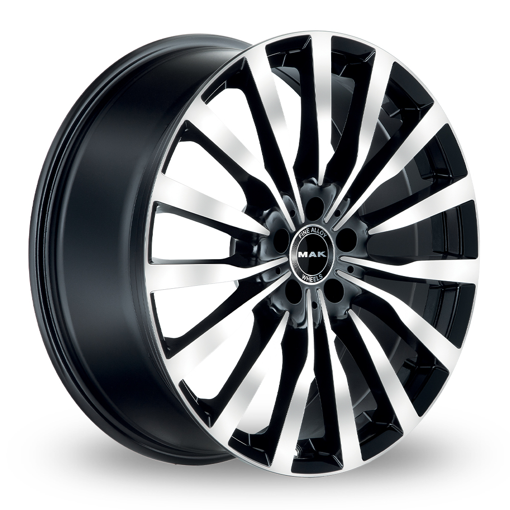 19 Inch MAK Krone Black Mirror Alloy Wheels